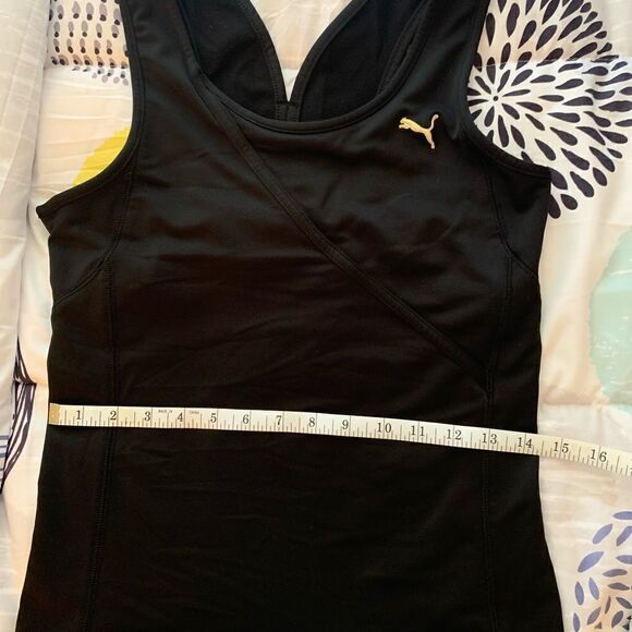 NWT Puma topL/ kick pleat back cropped leggings XS - Picture 6 of 6